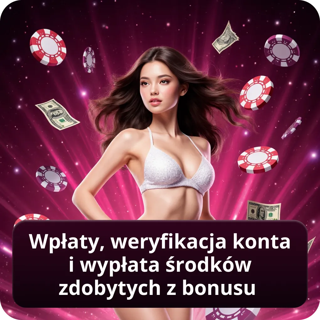Wpłaty, weryfikacja konta i wypłata środków zdobytych z bonusu