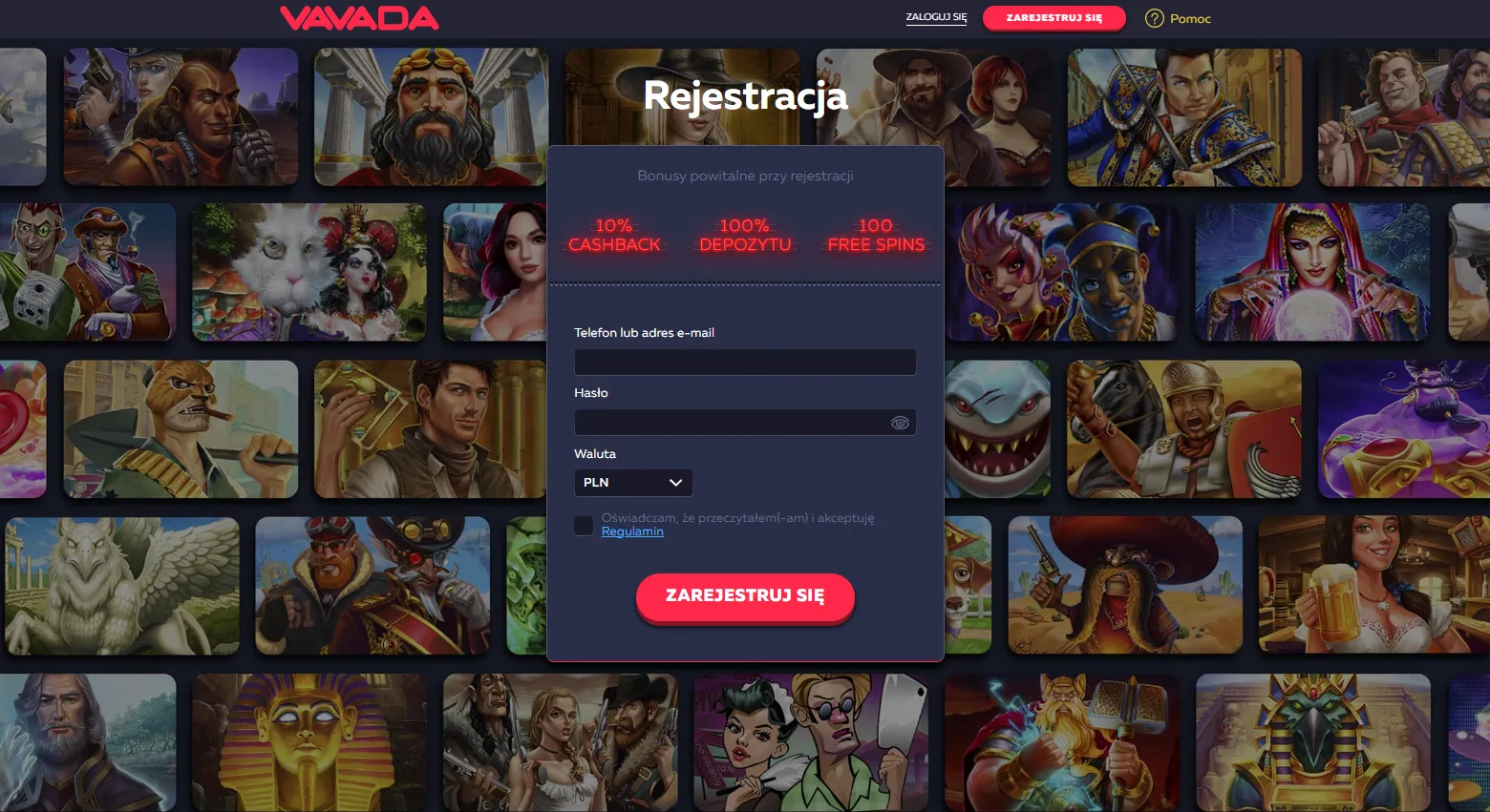 Rejestracja, logowanie i weryfikacja konta — Vavada Casino